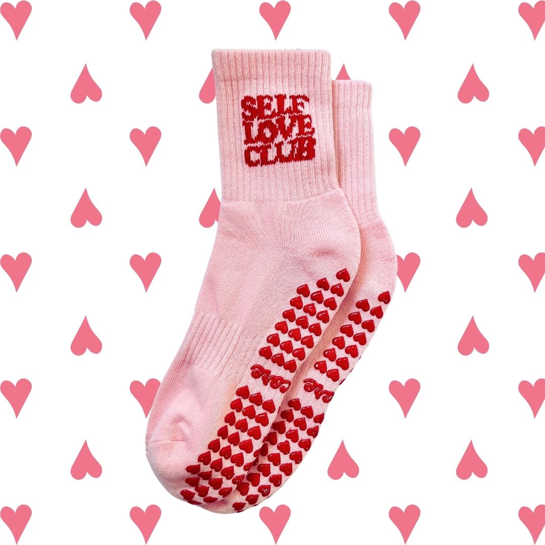 IMPERFECT - Self Love Club Grip Socks ❤️‍🩹❤️‍🩹