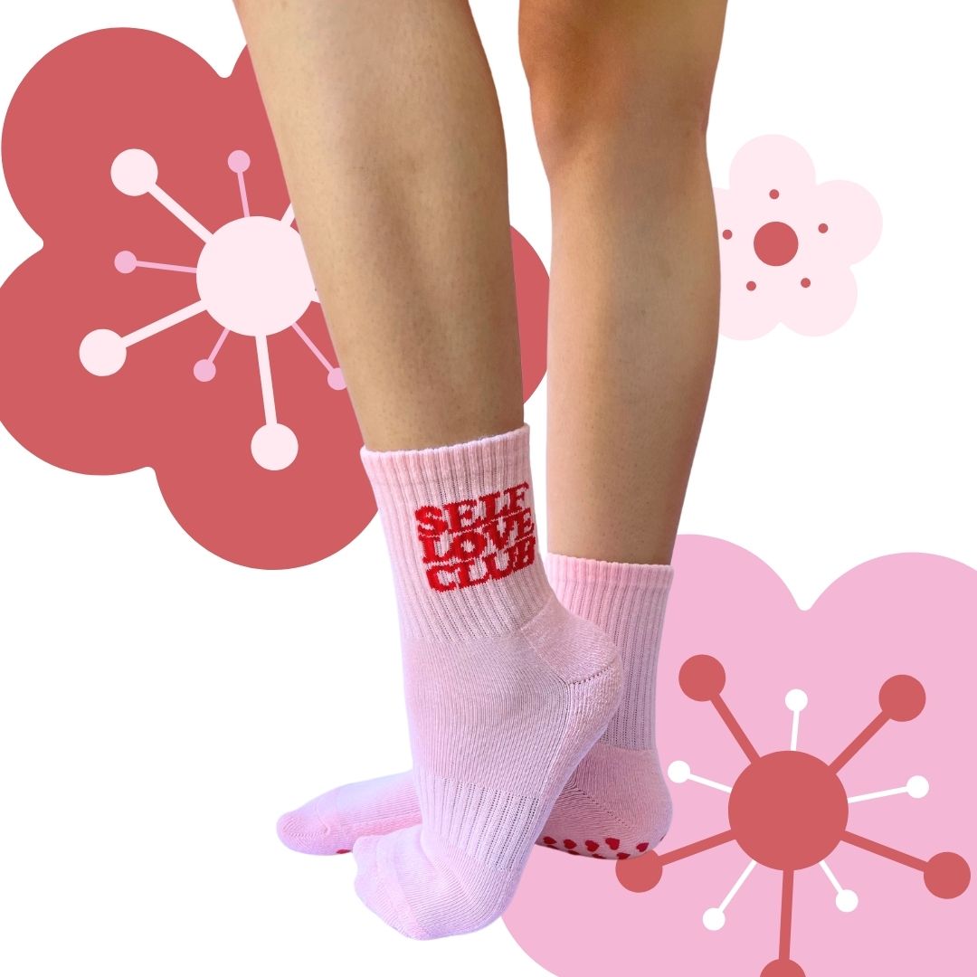 IMPERFECT - Self Love Club Grip Socks ❤️‍🩹❤️‍🩹