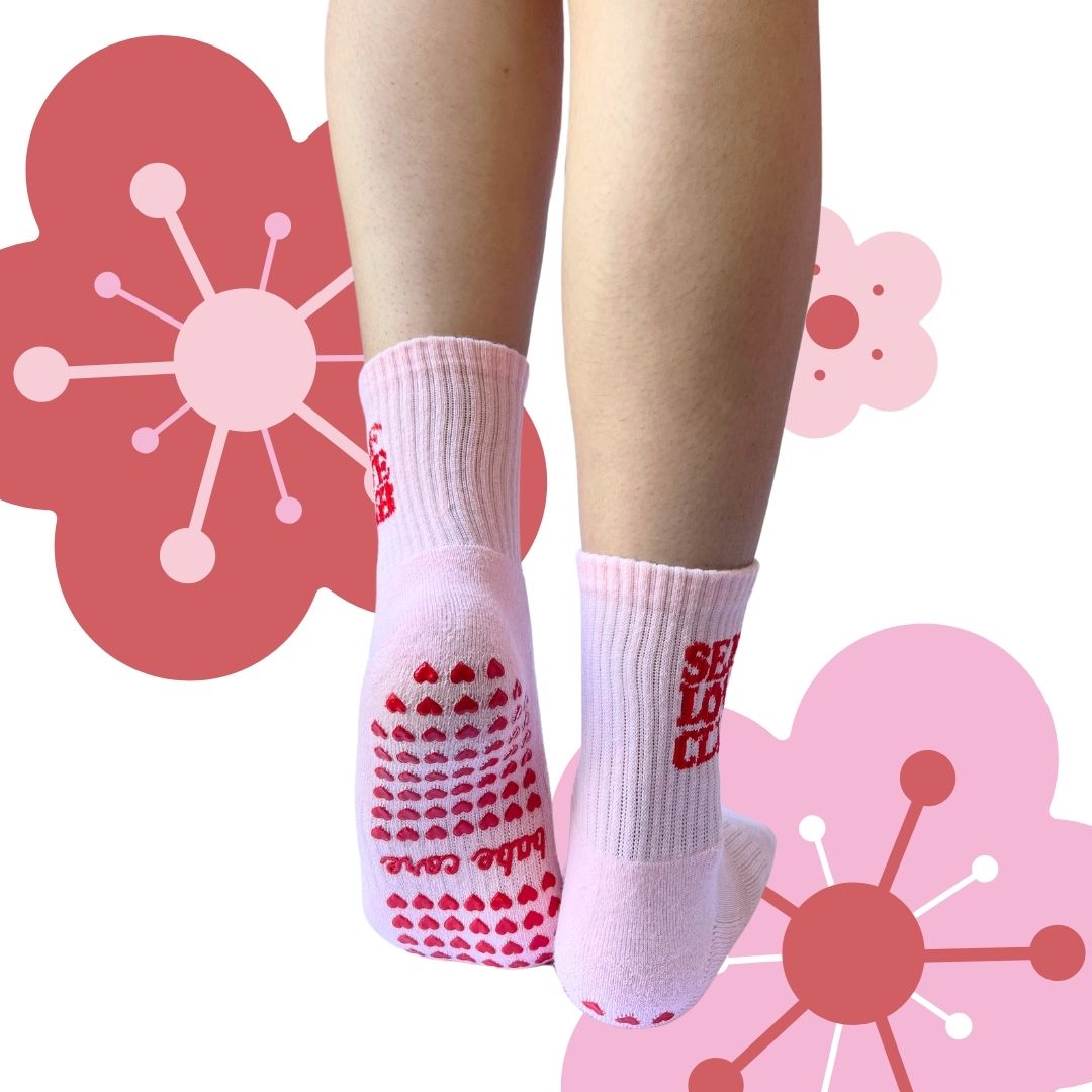 IMPERFECT - Self Love Club Grip Socks ❤️‍🩹❤️‍🩹